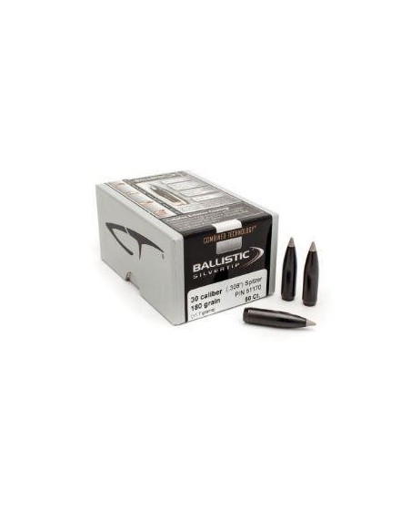 NOSLER CT BALLISTIC SILVER 308" 180GR NOSLER CT BALLISTIC SILVER 308" 180GR