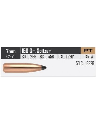 NOSLER GESCHOSSE 284" 150GR PARTITION SPITZER 50PCS.
