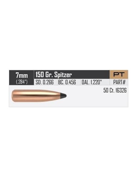 NOSLER PALLE 284" 150GR PARTITION SPITZER 50PZ. NOSLER PALLE 284" 150GR PARTITION SPITZER 50PZ.