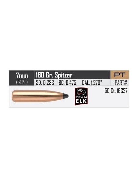 NOSLER BULLETS 284" 160GR PARTITION SPITZER 50PCS. NOSLER BULLETS 284" 160GR PARTITION SPITZER 50PCS.