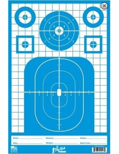 PRO SHOT SPLATTERSHOT 12"x18" BLUE TACTICAL PRECISION HEAVY TAG 8PCS