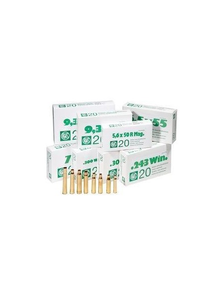 RWS HÜLSEN CAL. 5.6X57 - 20 PCS