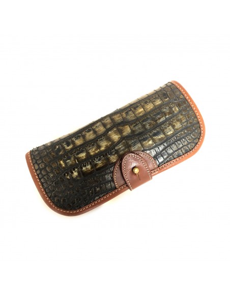 RISERVA PORTACOLPI IN PELLE DI COCCODRILLO CAL. 12 / 6 CELLE R1495 RISERVA PORTACOLPI IN PELLE DI COCCODRILLO CAL. 12 / 6 CELLE R1495