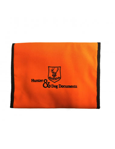 PORTA DOCUMENTI PER CANE ARANCIO ALTA VISIBILITA'