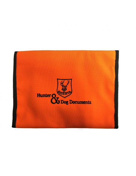 PORTA DOCUMENTI PER CANE ARANCIO ALTA VISIBILITA'