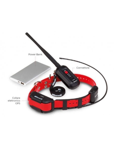 Benelli Track & Trace GPS Set mit rotem Caddy Halsband | Armeria Regina