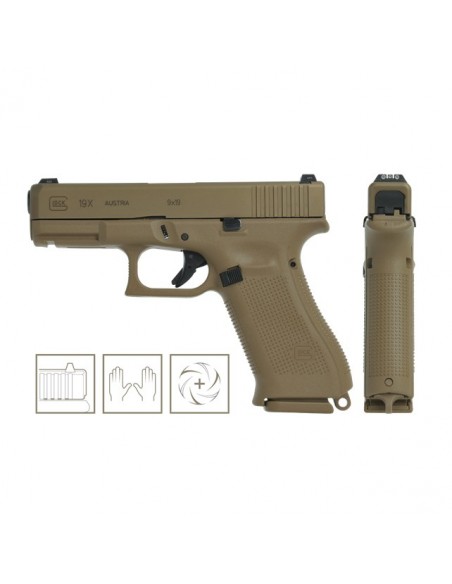 Glock 19X FDE SPORT Cal. 9x21 Glock 19X FDE SPORT Cal. 9x21