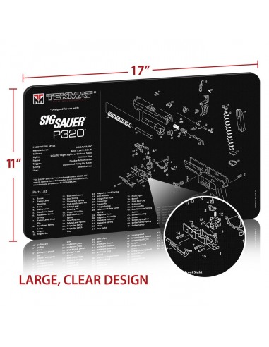 TEKMAT Sig Sauer P320 Gun Cleaning Mat TEKMAT Sig Sauer P320 Gun Cleaning Mat
