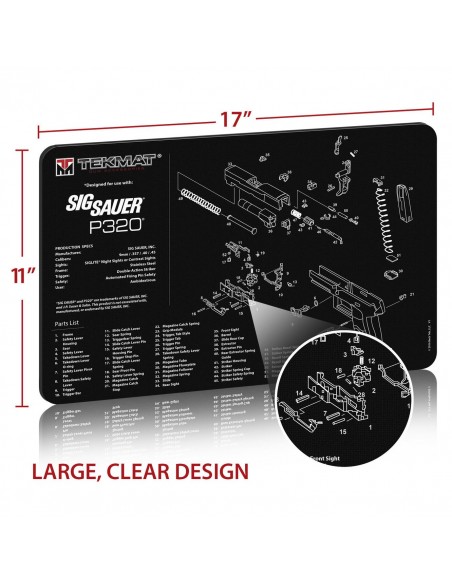 TEKMAT Sig Sauer P320 Gun Cleaning Mat TEKMAT Sig Sauer P320 Gun Cleaning Mat