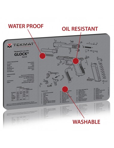 TEKMAT Glock Gen4 Grey Gun Cleaning Mat TEKMAT Glock Gen4 Grey Gun Cleaning Mat