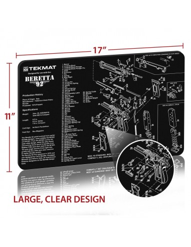 TEKMAT Beretta 92 Gun Cleaning Mat TEKMAT Beretta 92 Gun Cleaning Mat