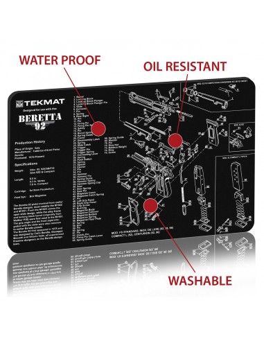 TEKMAT Beretta 92 Gun Cleaning Mat TEKMAT Beretta 92 Gun Cleaning Mat