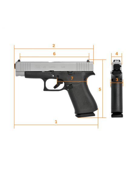 Glock 48 Silver Cal. 9x21